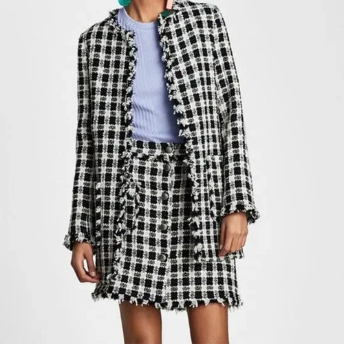 Zara basic black white - black, boucle