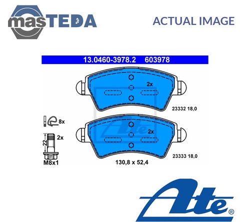 130460 39782 brake - pads, set