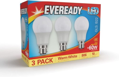 Eveready bayonet light bulb - eveready,