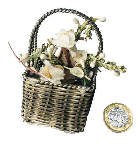 Ornament flowers basket - ornament, in