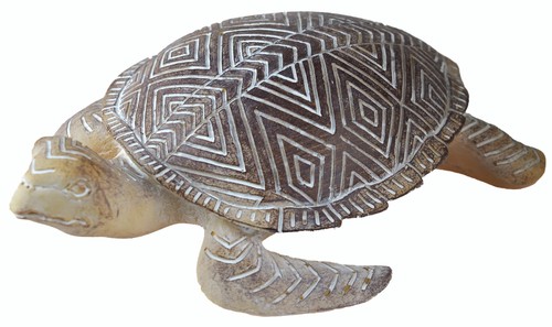 Turtle 21cm wooden - turtle, ornament