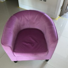 Dusky Pink Bucket Chair With