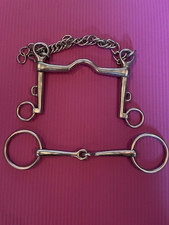 Double Bridle Bits, Weymouth 5 1/2"  & Snaffle 5 3/4" in good condition