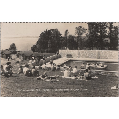 Postcard the swimming pool - swimming,