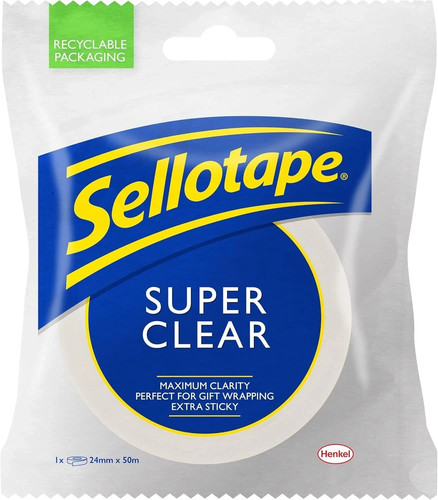 Sellotape super clear - super,