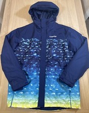 Campri Mens Ski Snow Jacket Size L Outdoor Wintersports Blue Poly