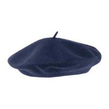 Plain Beret Hat Wool Autumn
