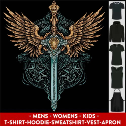 Viking sword with wings - viking,