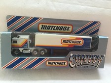 MATCHBOX CONVOY CY 8 KENWORTH ' MATCHBOX '  ( MISSING EXHAUSTS ) - FACTORY ERROR