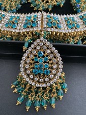 Bridal Pakistani/Indian Wedding Party jewellery, 5 Pc set- Worn Once! New