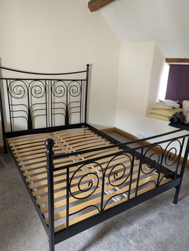 Ikea noresund double metal bed - ikea,