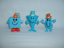 MR MEN Set Of 3 MCDONALDS Plastic Figures Toys (THOIP/BIRTHDAY/COOL/BUSY/2018)