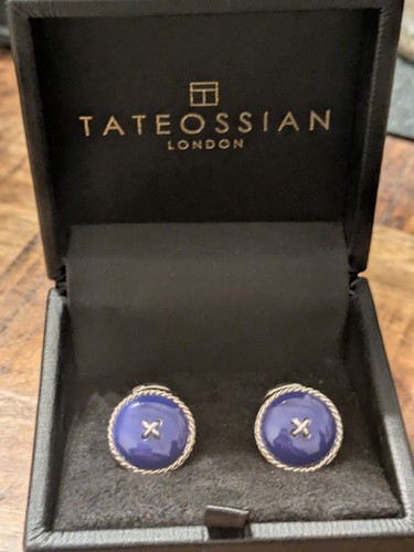 Tateossian silver blue cable - tateossian,