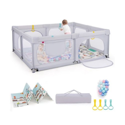 Costway baby playpen with safe - baby,