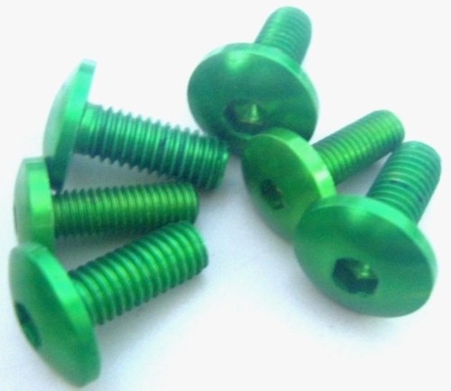 Front fender screw kit green - fender,