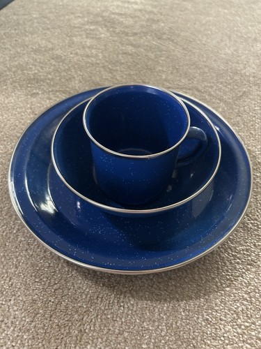 Dark blue used - blue, enamel