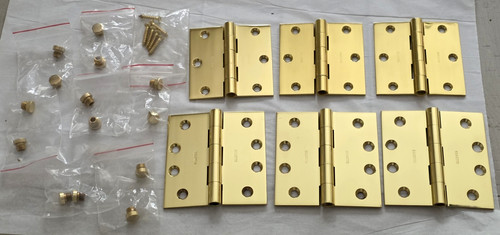 Baldwin brass door hinges - hinges, lot