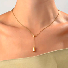 Teardrop Shape Necklace 18K