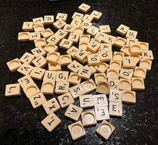 Individual Original Scrabble Letter tile - Black Letter on ivory colour tile