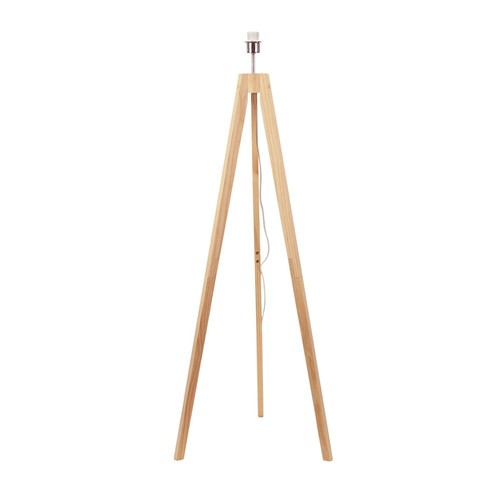 Wooden tripod floor lamp - wooden,