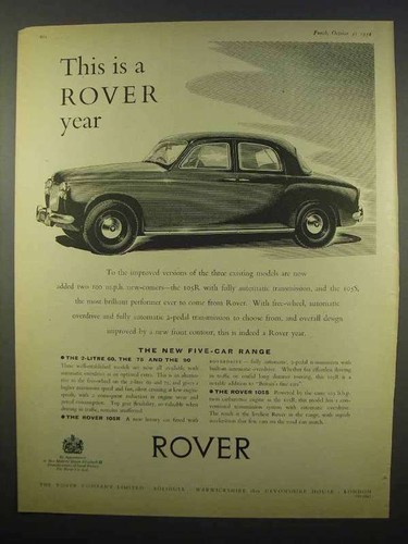 1956 rover 105r car - 1956,
