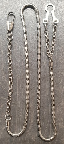 Whistle chain with button hook - with,