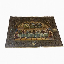 Vintage Arabian Egyptian Tapestry Carpet Rug Wall Hanging Cotton 177cm X 115cm