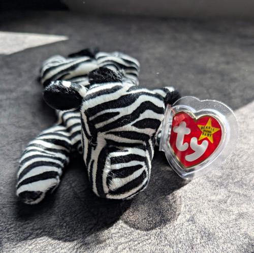Ziggy zebra beanie baby - ziggy,