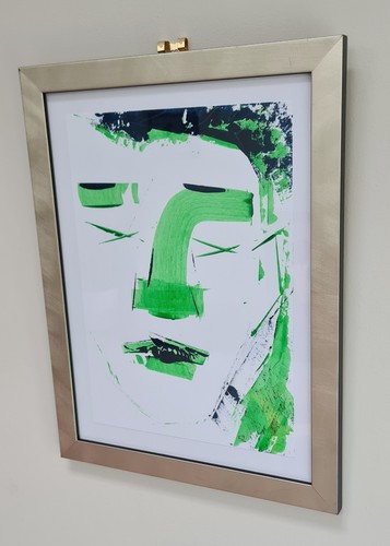 Outsider art blue - a,