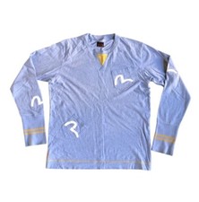Vintage Evisu 5 Pocket T Shirt Men’s M** Blue Long Sleeve Crew Neck Japanese VGC
