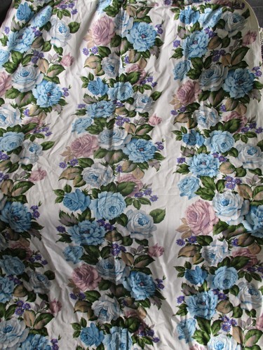 Vintage floral curtains pair - vintage,