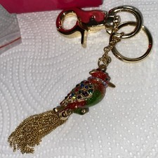 Butler and Wilson Kingfisher Pendant/Charm Key Ring