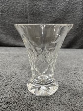 Lovely Edinburgh 5" Cut Crystal Vase - Marked on Base
