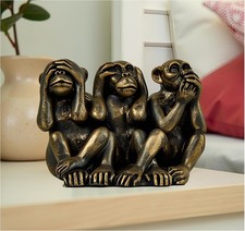 3 Wise Monkeys Statue for Home