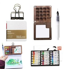 24 Colors Watercolor Paint Set