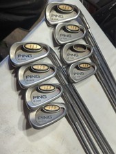 8x Ping i3 O-Size Red Dot Irons - 3,4,5,6,7,8,9 & Lob Wedge Set