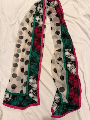 Vtg artisan embroidered sheer - artisan,