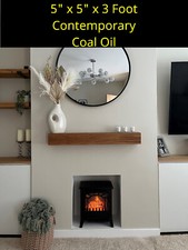 Oak Beam Mantle Fireplace