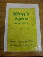 1975 speedway programme - 26/05/1975,
