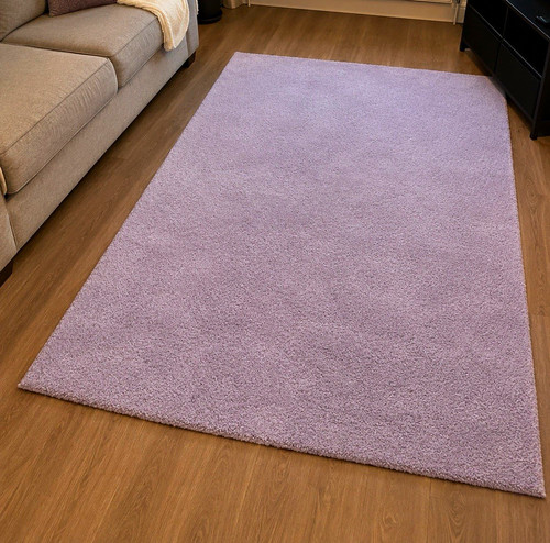 Large blush pink - shaggy, rug