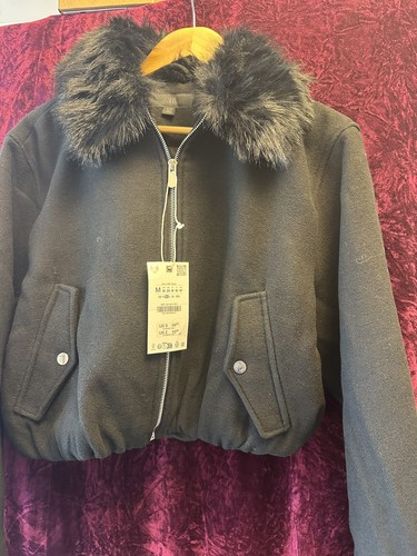 Zara bomber jacket with - bomber, faux