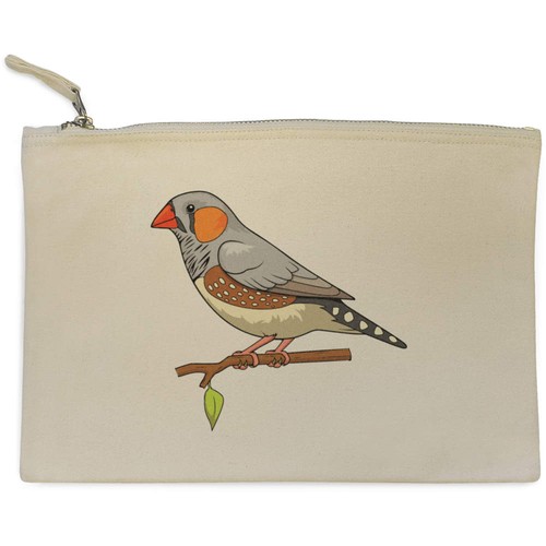 Zebra finch canvas - 'zebra,
