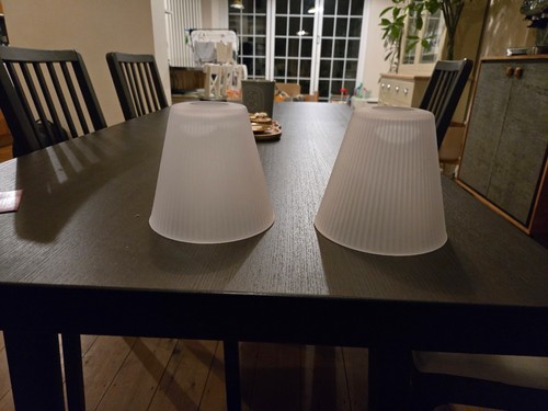 Vintage glass lampshades - vintage, x