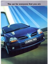 Nissan Almera Tino 2000 UK Market Launch Foldout Sales Brochure S SE SE2 SE+