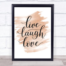 Live Laugh Love Quote Print