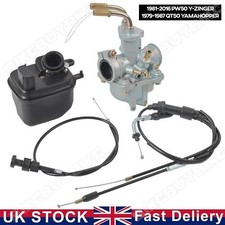 Fit Yamaha Y-Zinger PW 50 PW50 Carburetor Air Filter & Throttle Choke Cable Carb
