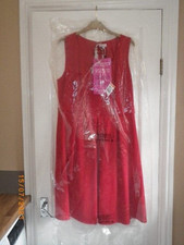 BNWT BEAUTIFUL FIT AND FLARE VIBRANT RED THICK WEIGHTY FABRIC DRESS BY UNTOLD 14