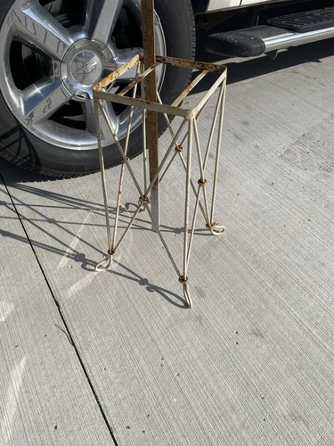 Antique plant stand heavy - stand,