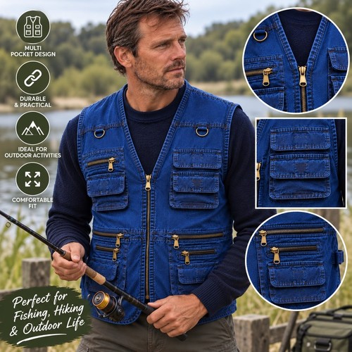 Mens multi pocket fishing - mens,