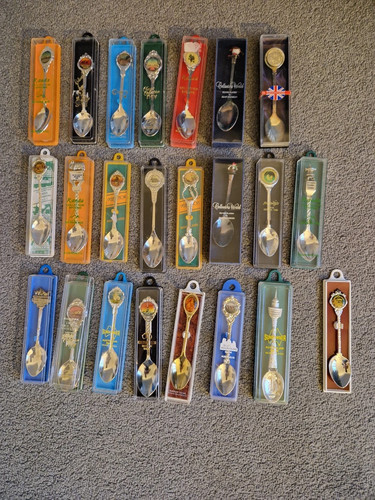 Vintage mixed souvenir spoon - mixed,